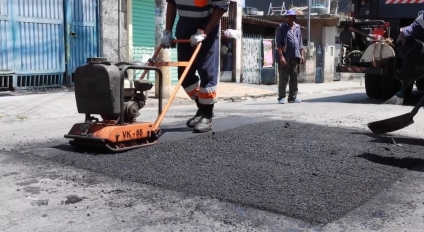 Prefeitura de Jandira realiza maior operação tapa-buraco