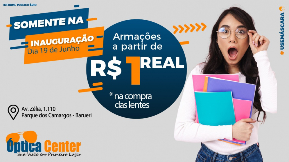 Rede de &oacute;ticas &Oacute;ptica Center inaugura sua terceira loja em Barueri