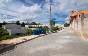Viela da rua Roraima em fase final de obra
