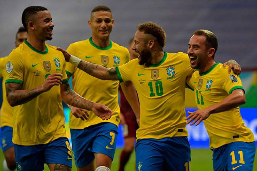 Sele&ccedil;&atilde;o brasileira abre Copa Am&eacute;rica com vit&oacute;ria de 3 a 0 diante da Venezuela