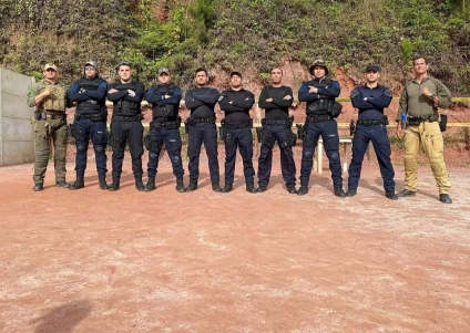 Guardas da ROMU recebem treinamento de integrantes da Legião Estrangeira Francesa