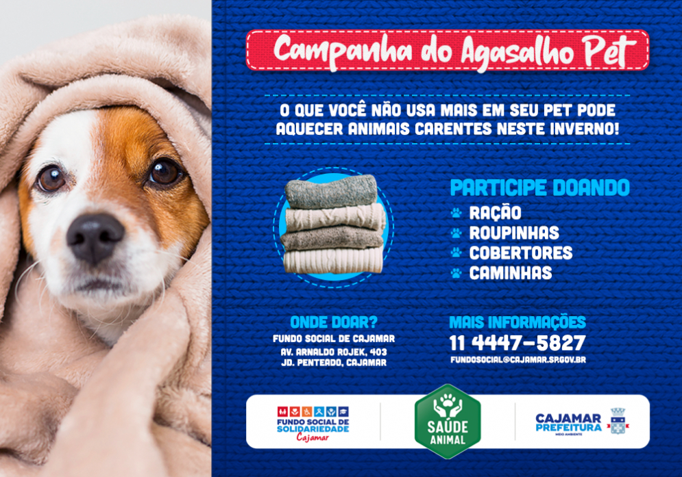 Fundo Social inicia Campanha do Agasalho Pet