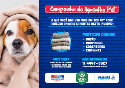 Fundo Social inicia Campanha do Agasalho Pet