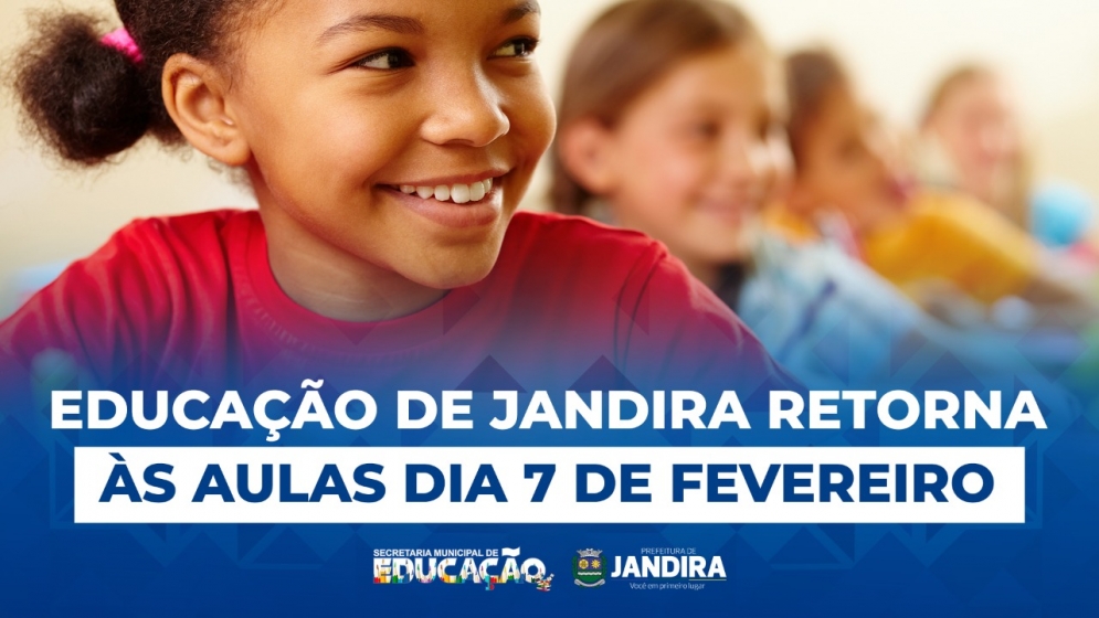 Educa&ccedil;&atilde;o de Jandira anuncia retorno &agrave;s aulas para o pr&oacute;ximo dia 7
