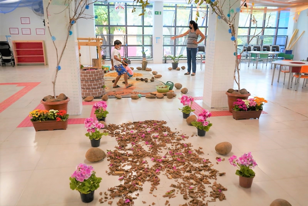 Na foto, imagem do Centro da Primeira Infancia que ser&aacute; inaugurado neste s&aacute;bado, 