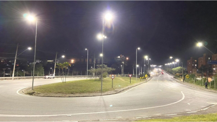 Cidade já tem 60% da iluminação pública por lâmpadas de LED