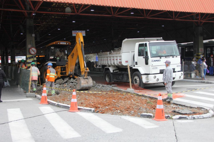 Terminal do Centro recebe reforma completa das calçadas e outras benfeitorias