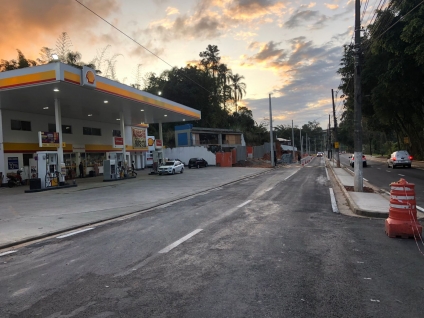 Prefeitura libera faixa de via em duplicação na Aldeia