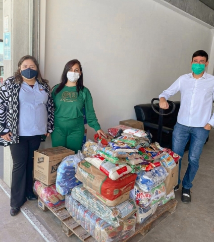 Fundo Social de Araçariguama recebe doação de alimentos da Rede Bom Lugar