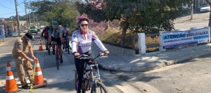 Centro de Vargem Grande Paulista ganha ciclofaixa de lazer