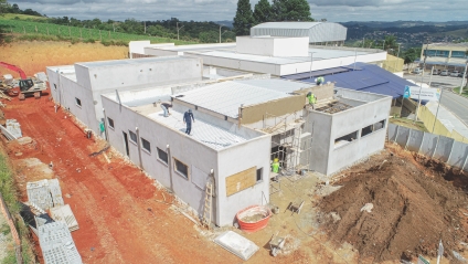 Nova UBS do Ingaí já está com 60% da obra concluída